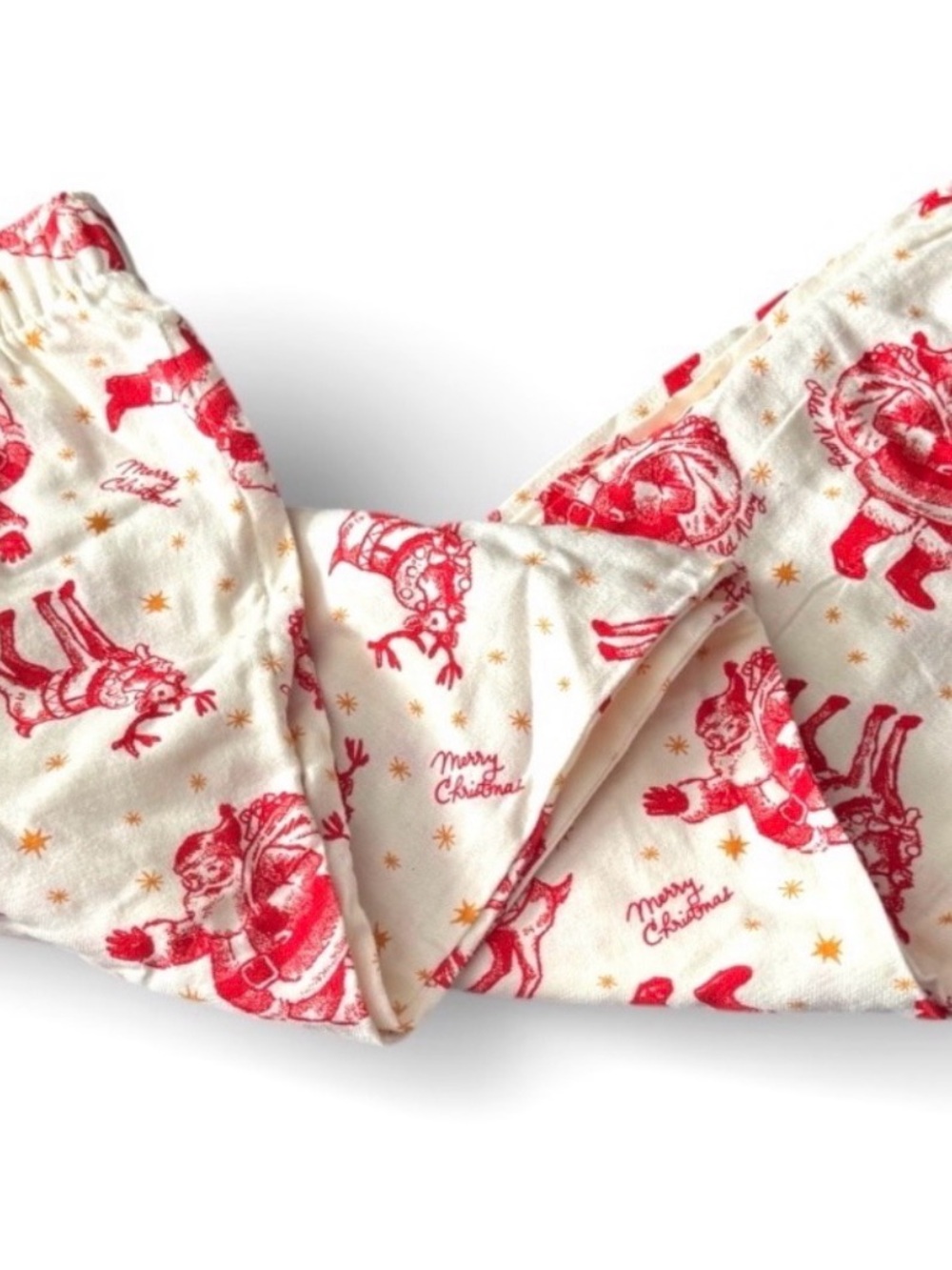Old Navy Red/White Santa Claus Jogger Pajama Pants, NWT, Sz XS